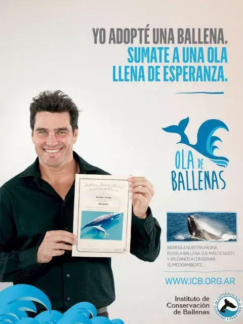 El modelo Hernán Drago se sumó a la campaña