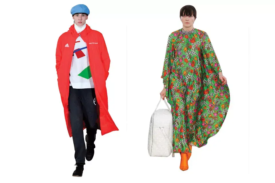 El ruso Gosha Rubchinskiy en colaboración para Adidas. La estilista del momento, lotta volkova, para Balenciaga.