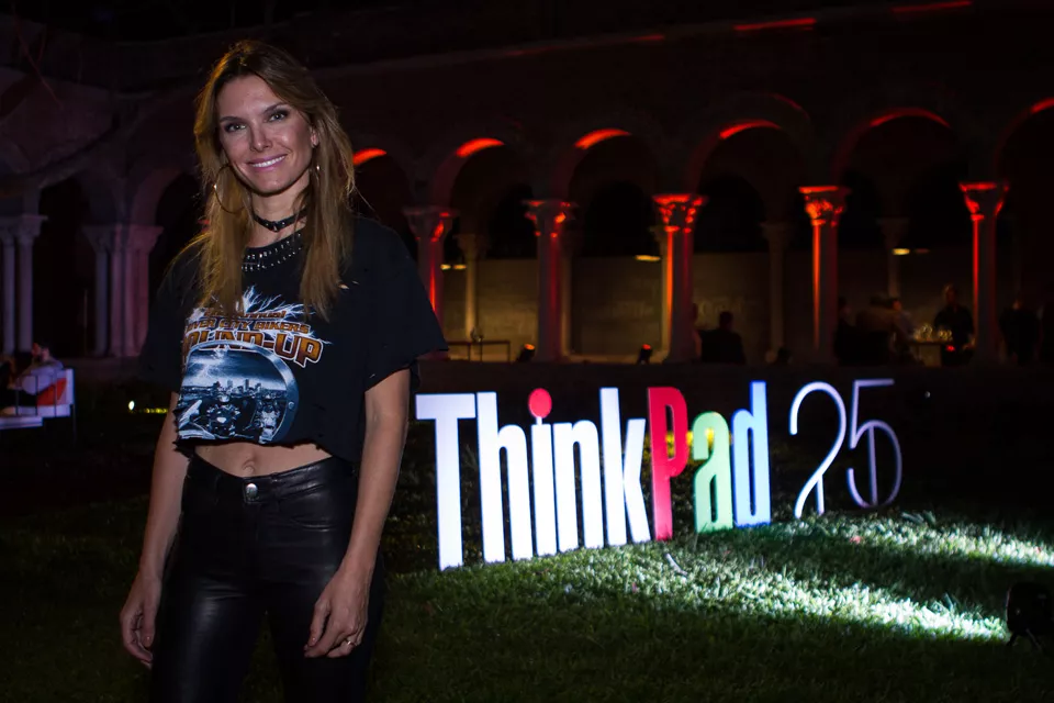 Sofía Zámolo estuvo presente en el evento Lenovo ThinkPad en La Abadía 
