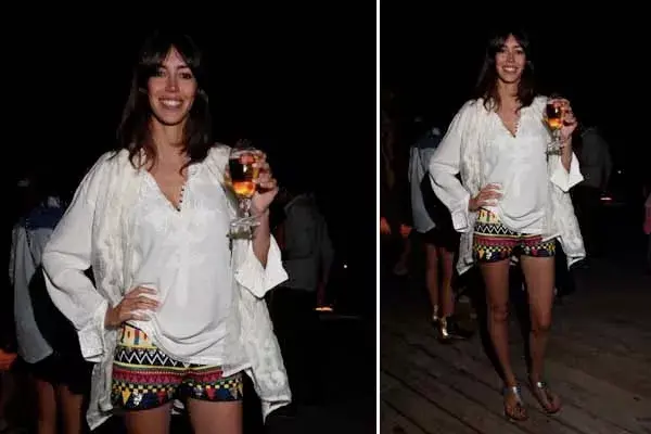 Zelmira Frers también estuvo en la fiesta de Stella Artois con un look veraniego. Optó por un short con estampa étnica y una blusa blanca que resaltaba su bronceado. Canchera, ¿no?