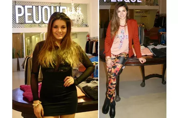 Natalie Pérez estuvo probándose ropa en Peuque. ¿Cuál de estos conjuntos le queda mejor?