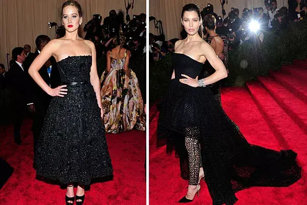 ¿Qué vestido trapless te gusta más? El de Jennifer Lawrence o el de Jessica Biel?