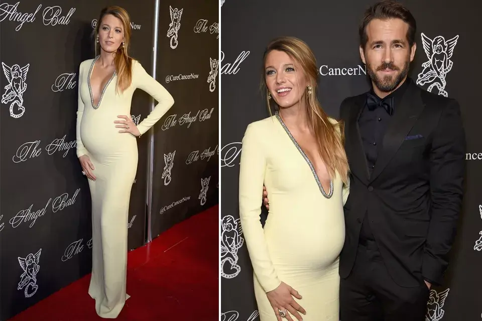 ¡Y con este escote asistió al Angel Ball 2014! Esta sí es la Blake sensual de siempre: eligió un Gucci amarillo claro, bien al cuerpo y con un escote a puro brillo