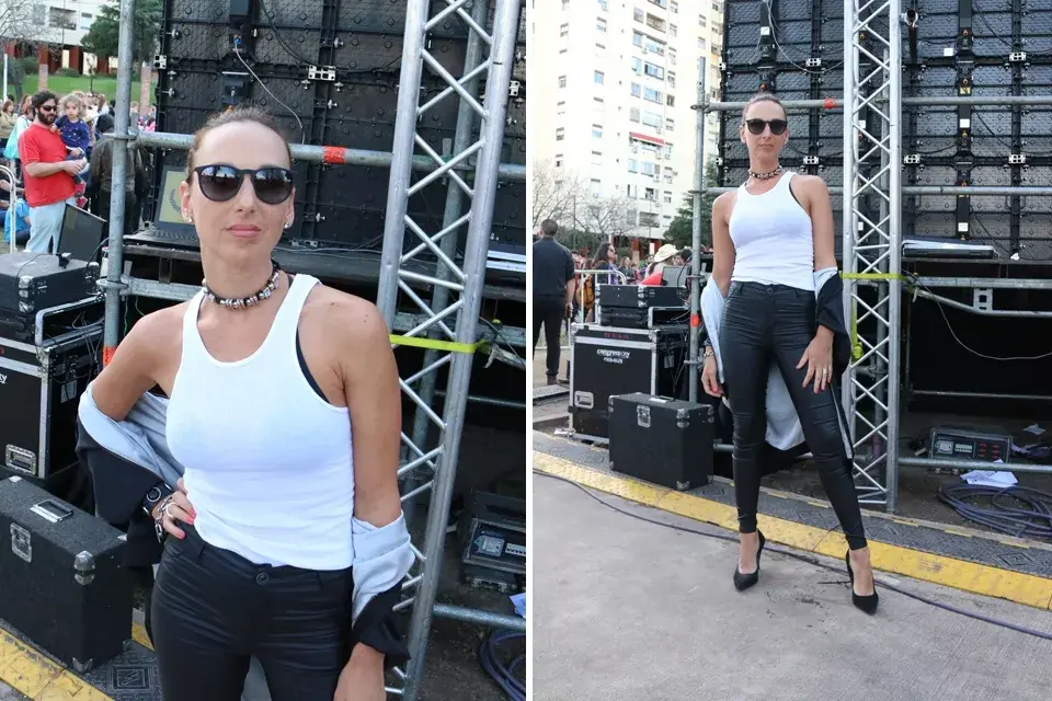Actitud rockera, skinny jeans y stiletos: una mezcla perfecta la de Cata Spinetta