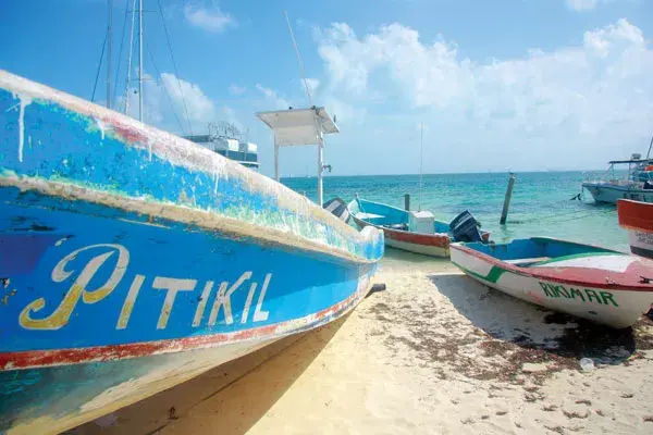 Barcos pesqueros de la Isla Mujeres