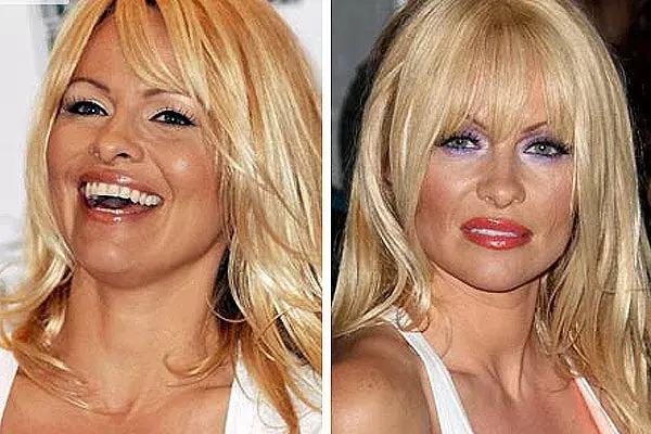 Ojos ochentosos: mucha sombra y de colores fuertes, como el look de Pamela Anderson