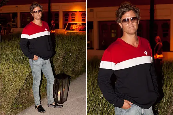 Siempre muy canchero, Mike Amigorena pasó por The Palace Luxury Outlets