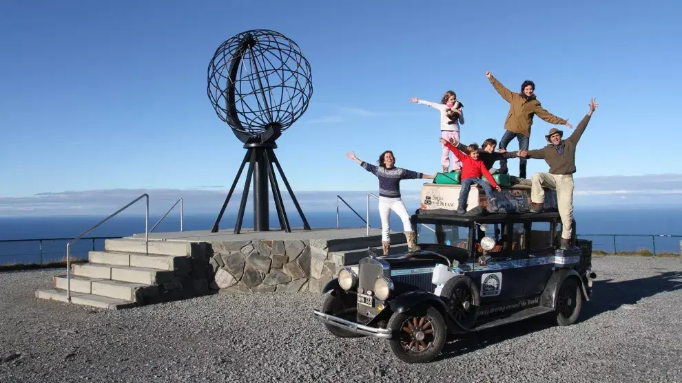 Los Zapp en Nordkapp, Noruega, en septiembre último