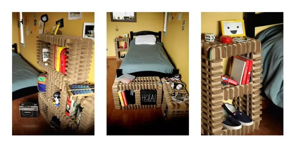 Los bricks pueden utilizarse como mesitas, escalera, puff, lugar de guardado, apoya pies y ¡la lista podría ser interminable!