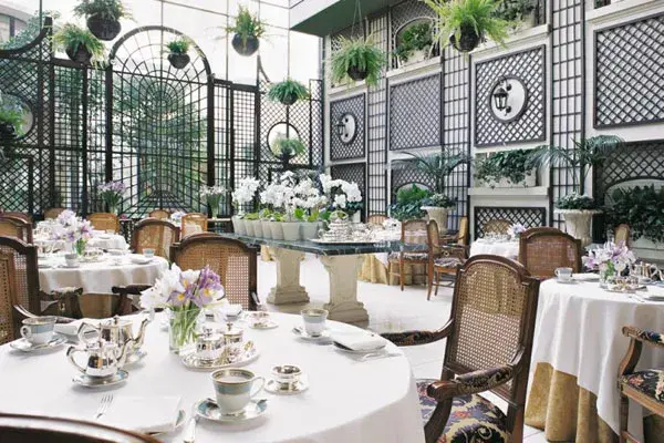 El jardín de invierno de  L´Orangerie, un tradicional lugar de encuentro de Buenos Aires