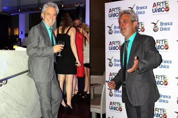 Súper canchero, Lalo Mir estuvo en el Malba. No pasó por desapercibido con su camisa turquesa y traje gris. Un look muy osado, ¿da o no da?