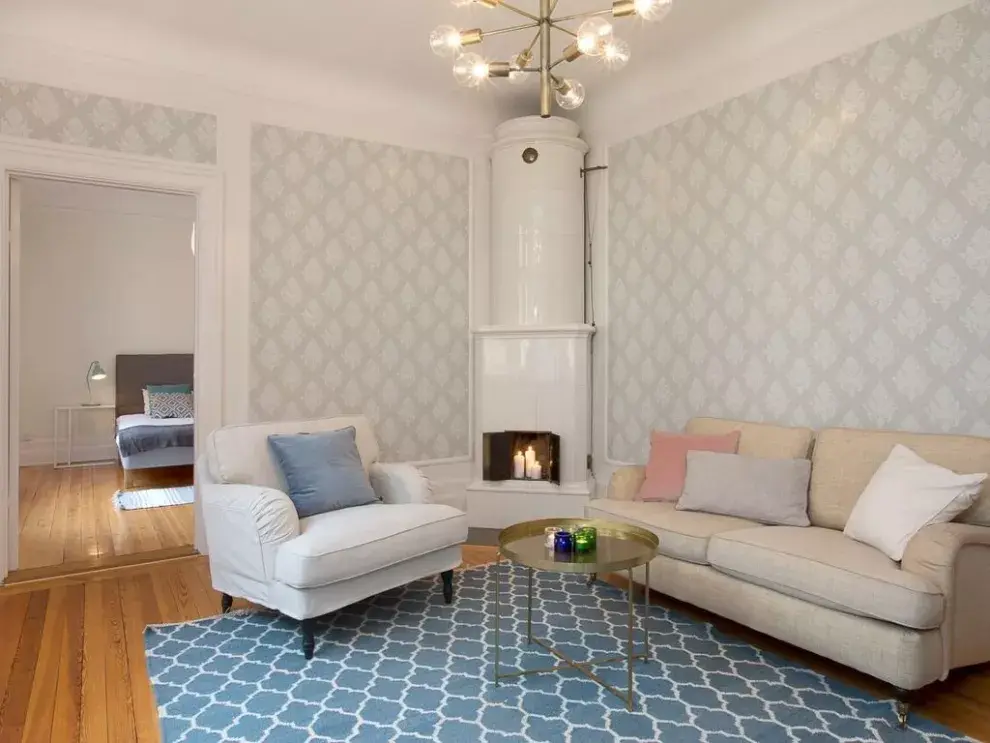 Nos volvimos locas con esta chimenea "esquinera".