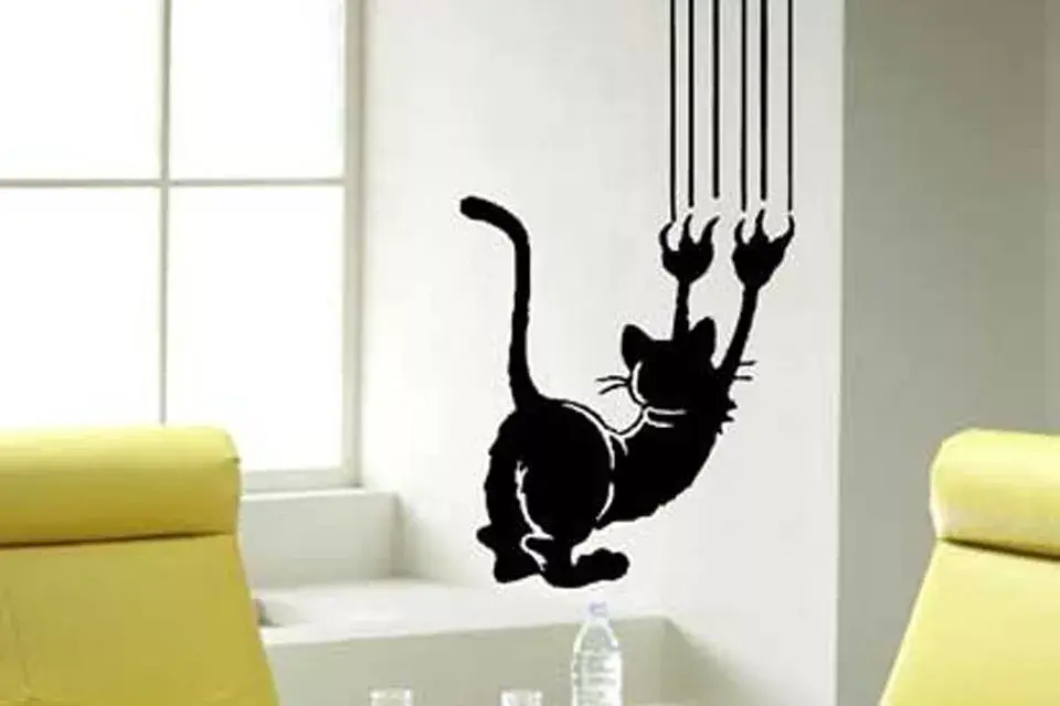 Un vinilo muy original y divertido para tu living; ¿Te animás a usarlo?