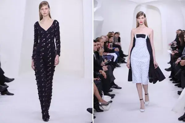 La casa francesa presentó una colección con bordados de flores, tréboles y pétalos