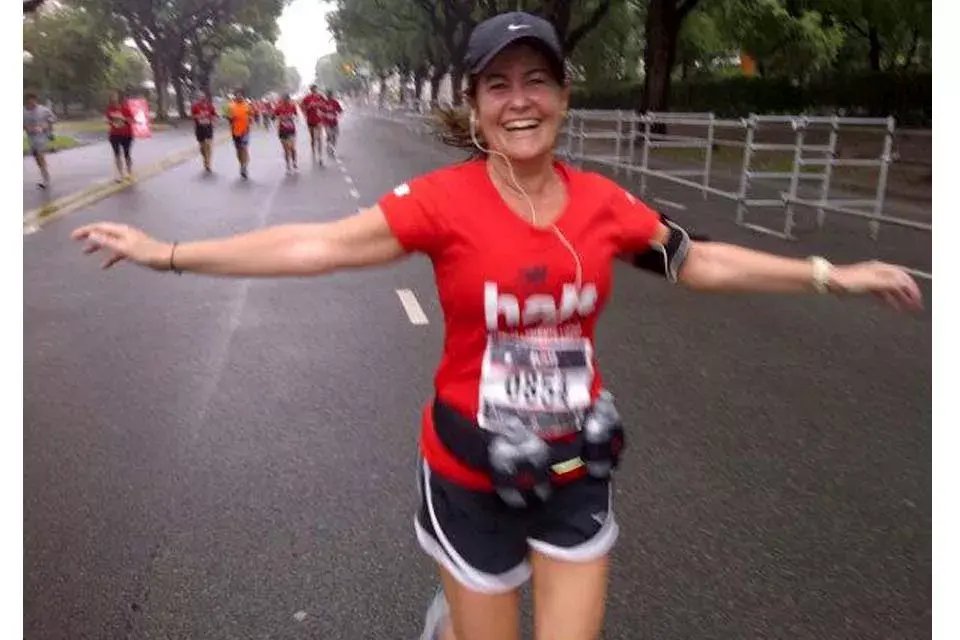 Josefina Martínez es mamá de Camila y Luciano y este año se animó por segunda vez a correr los 42K de la famosa Maratón de Buenos Aires