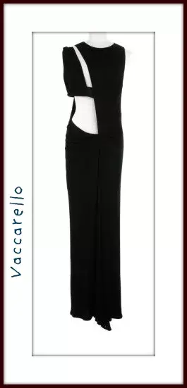 Vestido negro, larguísimo