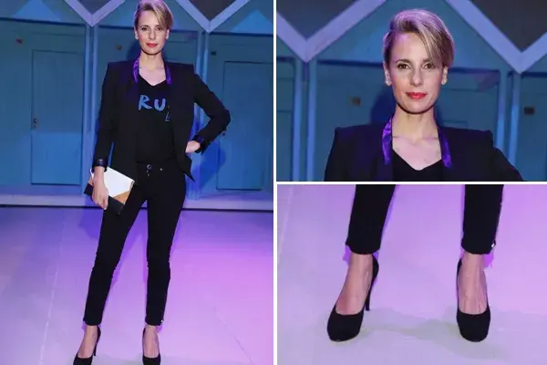 Invitada por Prüne, Julieta Cardinali disfrutó de la presentación de la nueva colección de la marca con un outfit totally black