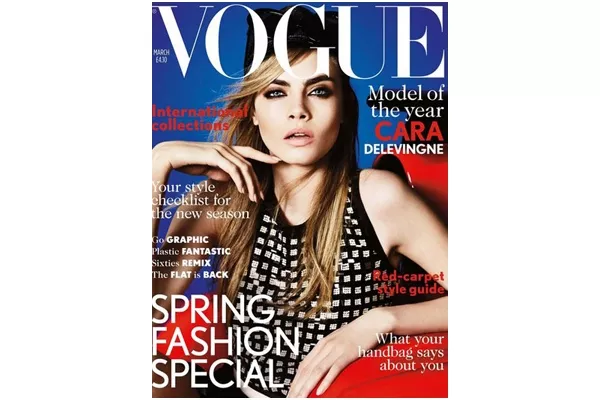 La modelo Cara Delevingne fue tapa de la revista Vogue y reconocida por su trabajo