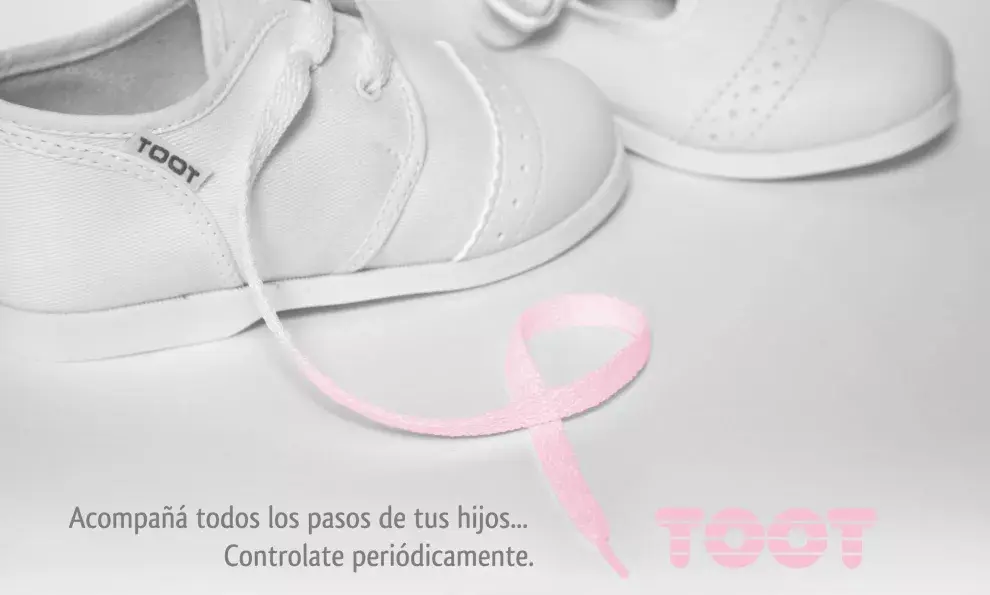 Toot, la marca de calzado infantil se adhiere a la campaña de concientización y prevención del cáncer de mama de la Fundación Cáncer