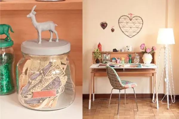 Frascos con animales súper útiles para guardar miles de cosas (Salmón, $125).