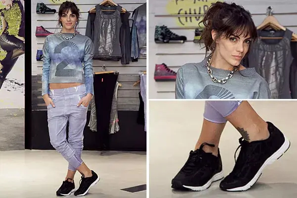 Emilia Attias se acercó a conocer la nueva colección de Topper por Martín Churba. ¿Qué tal su look deportivo?