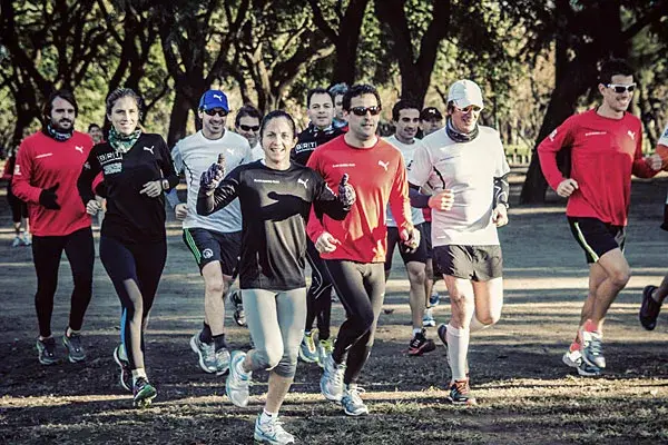 Uno de los equipos de runners, por Palermo
