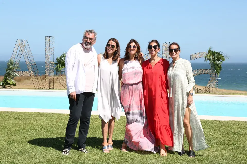 Benito Fernández, María Eugenia Farrel, Mariana González y Sofía Álvarez Uriburu estuvieron presentes en el último delfile de Alcorta donbde se mostraron todas las tendencias de la temporada que viene