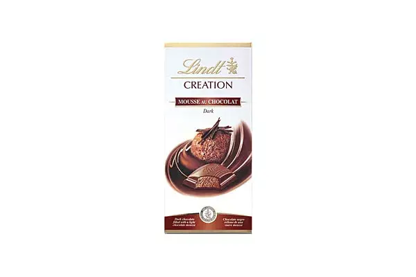 Chocolate relleno de mouse (Lindt Creation, $82)