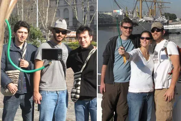 Marcos Shayo es un inventor argentino que creó el spaguetti click, un soporte flexible que permite autosacarse fotos a distancia www.productosbanus.com.ar