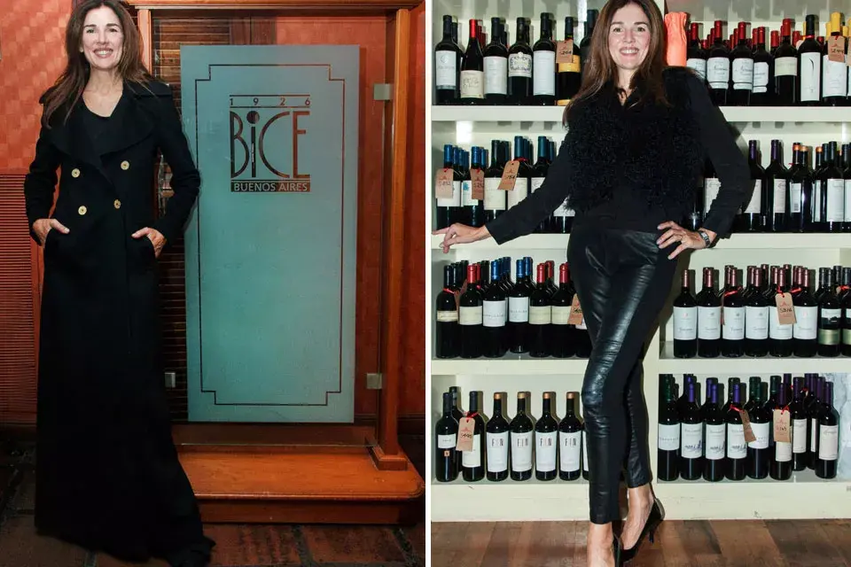 Andrea Frigerio, otra de las famosas que optó por un equipo en negro para asistir a un evento en la noche porteña. ¿Qué se puso? Maxi tapado, camisa y pantalones de cuero