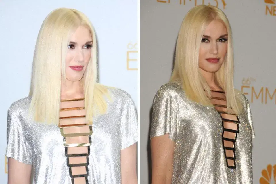 Finalmente, en una de sus últimas apariciones, con pelo suelto bien lacio