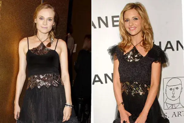 Las blondas Diane Kruger y Sarah Michelle Gellar eligieron el mismo Chanel, que lucieron de  maneras muy distintas; ¿quién te gusta más?