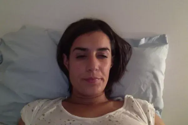 cara de: “ que fiaca sacarme el maquillaje, matenmeee”