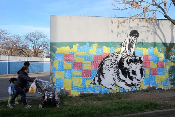 Podés ver las obras de Fede Minuchin en Palermo, Villa Crespo y Barracas