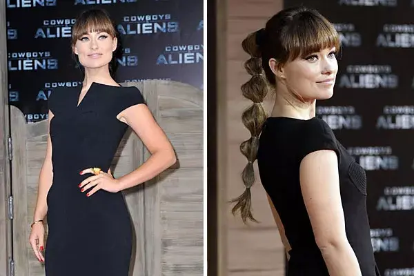 Olivia Wilde muestra una opción más original, muy fácil de peinar; ¿qué opinás?