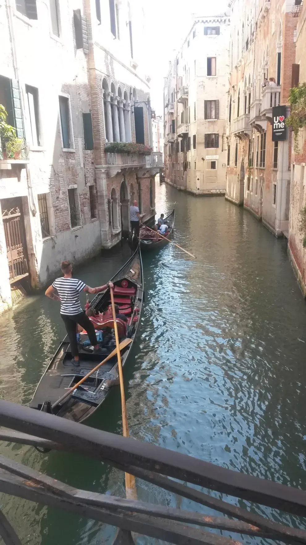 Los canales de Venecia, testigos de dos viajes de película