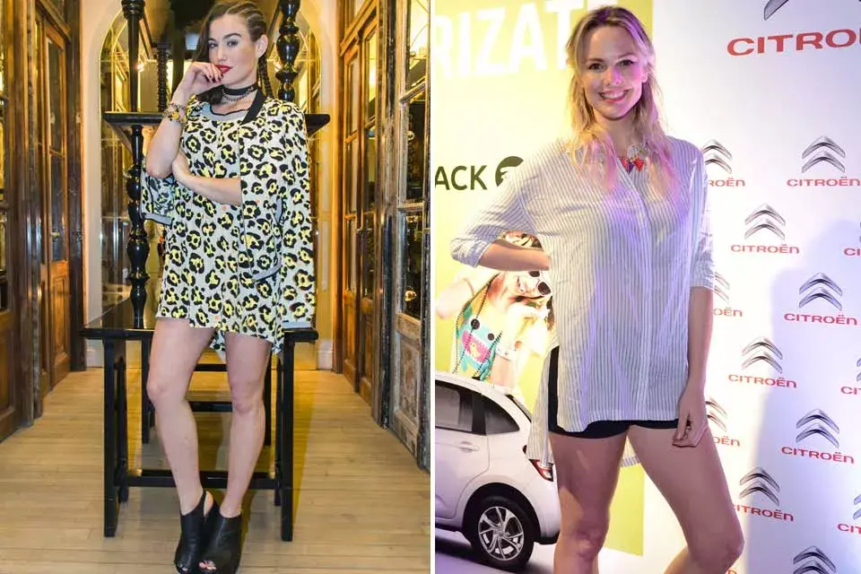 Lola Morán con un total look de animal print y Muni Selligman con camisola y short de cuero; ¿Qué estilo preferís?