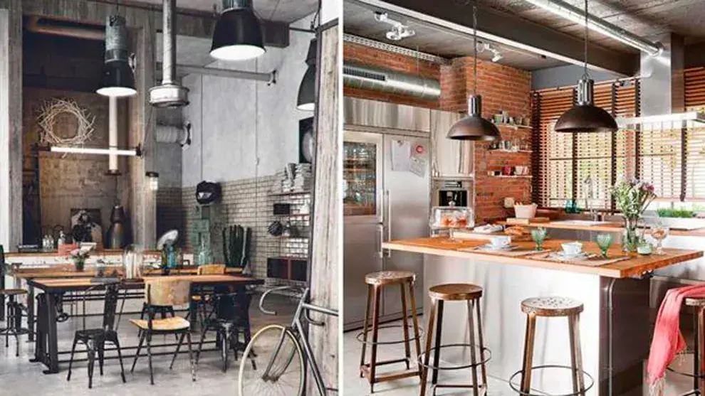 Techos altísimos, madera y metal para un loft bien urbano