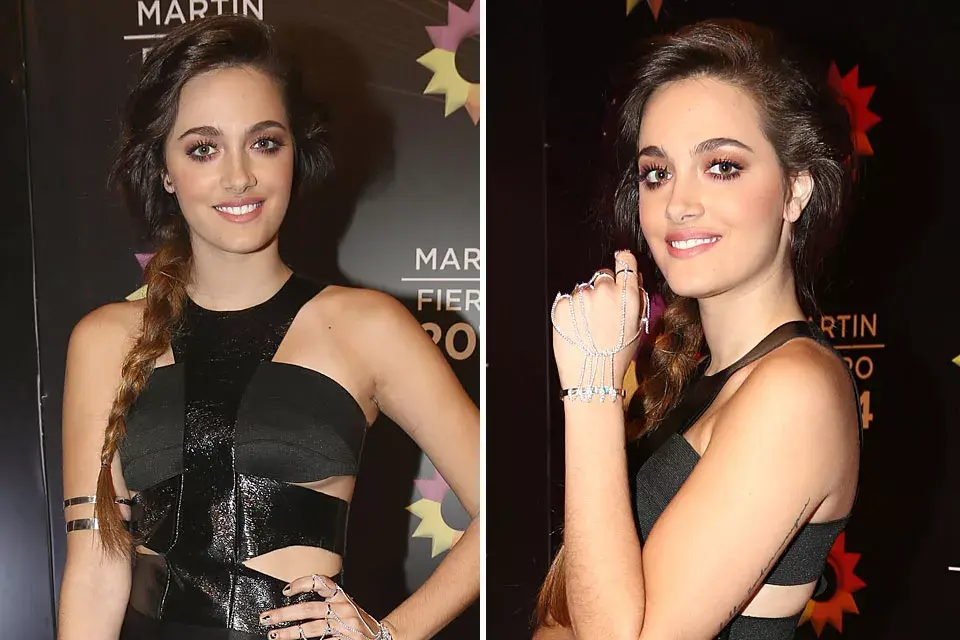 Oriana Sabatini, con un peinado relajado, con una trenza de costado