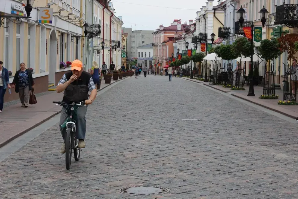 La calle Sovietskaya es una de las principales en Grodno