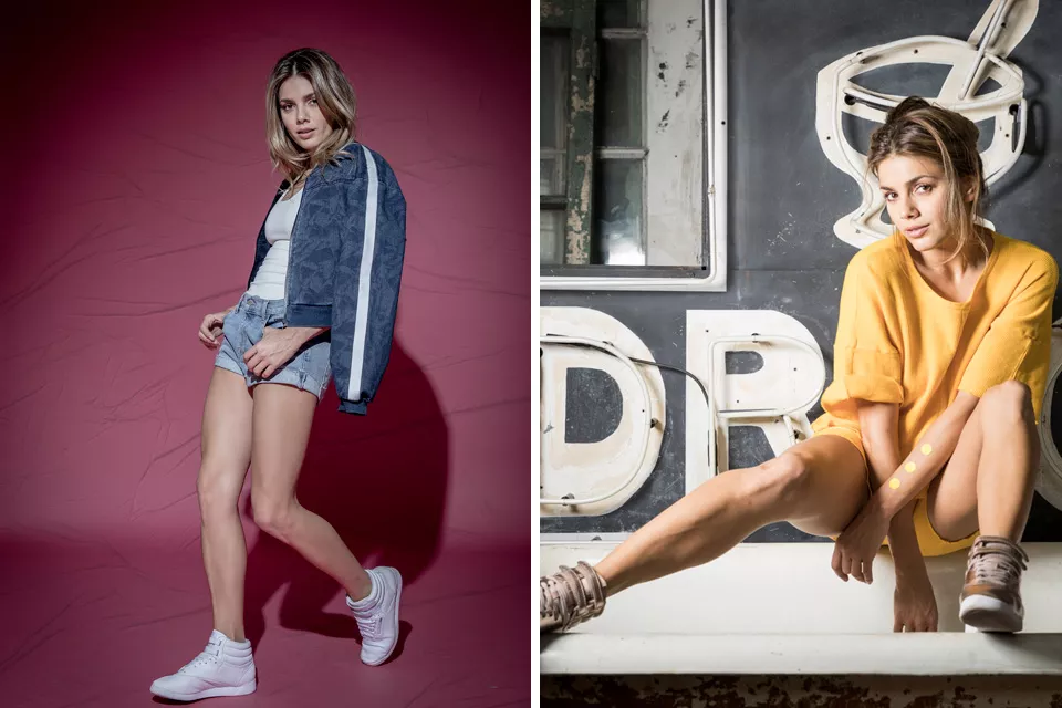 Natalie Pérez es la nueva embajadora de Reebok Argentina y la rompió en la sesión de fotos