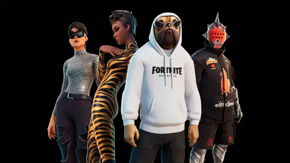 Balenciaga presentó una exclusiva colección de moda para Fornite