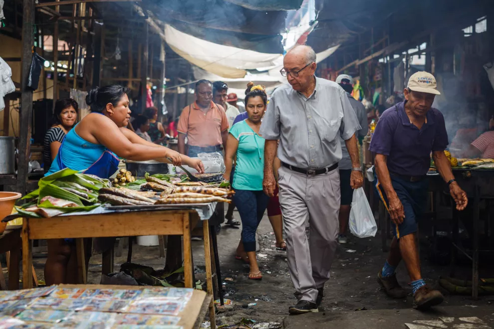 El Mercado de Belén de Iquitos en plena actividad