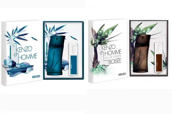 Cofres con eau de toilette 100 ml. y gel de ducha 100 ml. Kenzo Homme ($420) y Kenzo Homme Boisée ($420)