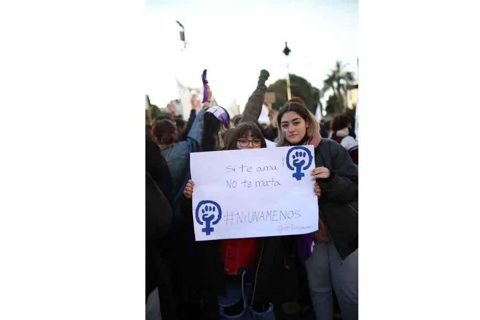 "Si te ama, no te mata". Foto: Josefina Nicolini