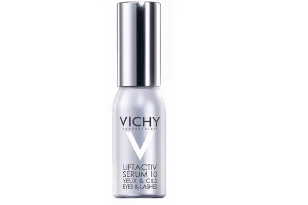 Liftactiv Serum ojos y pestañas. Efecto lifting inmediato, mirada iluminada y pestañas fortificadas y densificadas (Vichy, $ 324)