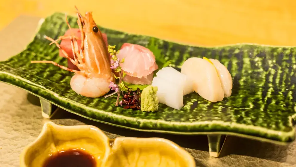 Sashimi de diferentes pescados