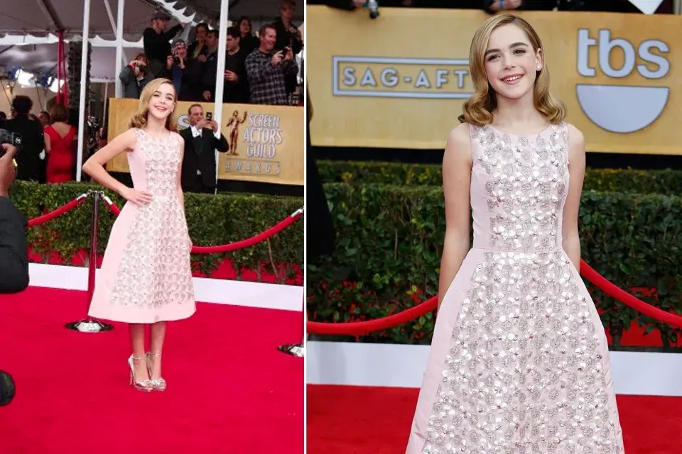 Y en los SAG Awards ese mismo año, con un vestido de largo midi que cualquier fashionista moriría por usar