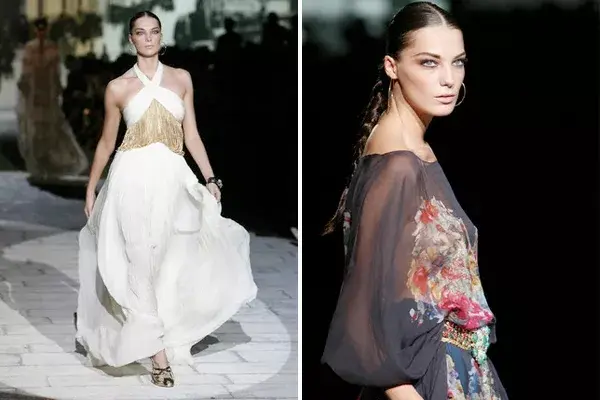 Y en el desfile de la colección primavera-verano 2007 de Roberto Cavalli