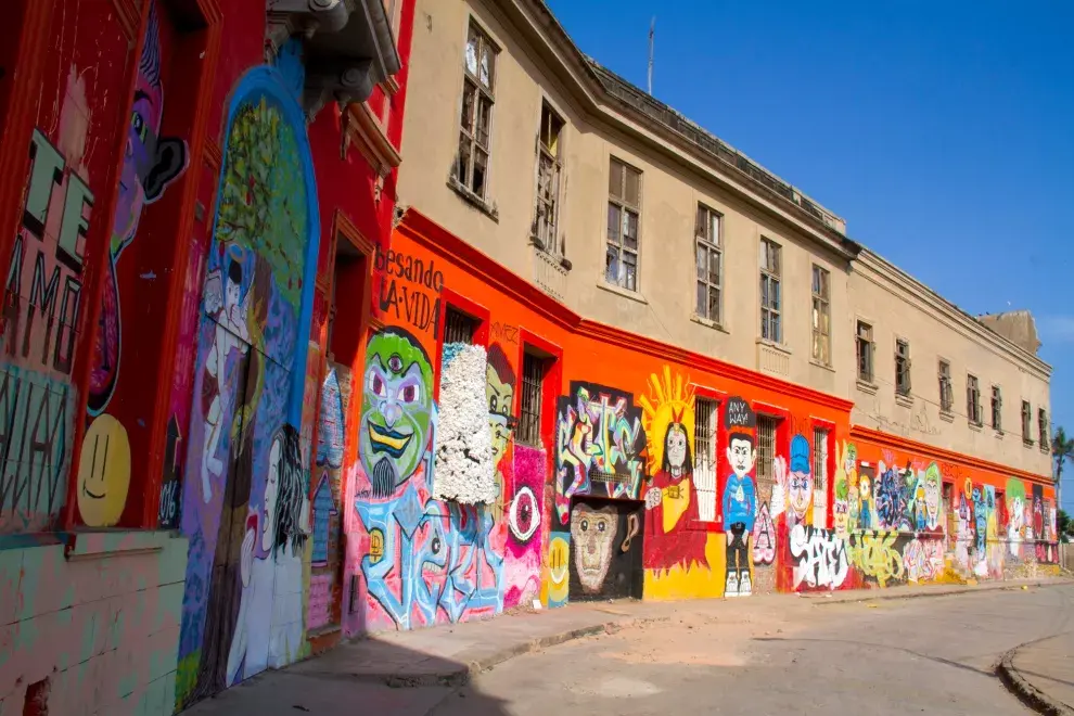 Monumental Callao, un barrio recuperado por iniciativa de los vecinos que ahora es la meca de muralistas y grafiteros. 
